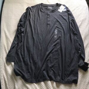 Croft&Barrow big and tall men’s easy care knit coal shirt Brand New Size 3XL